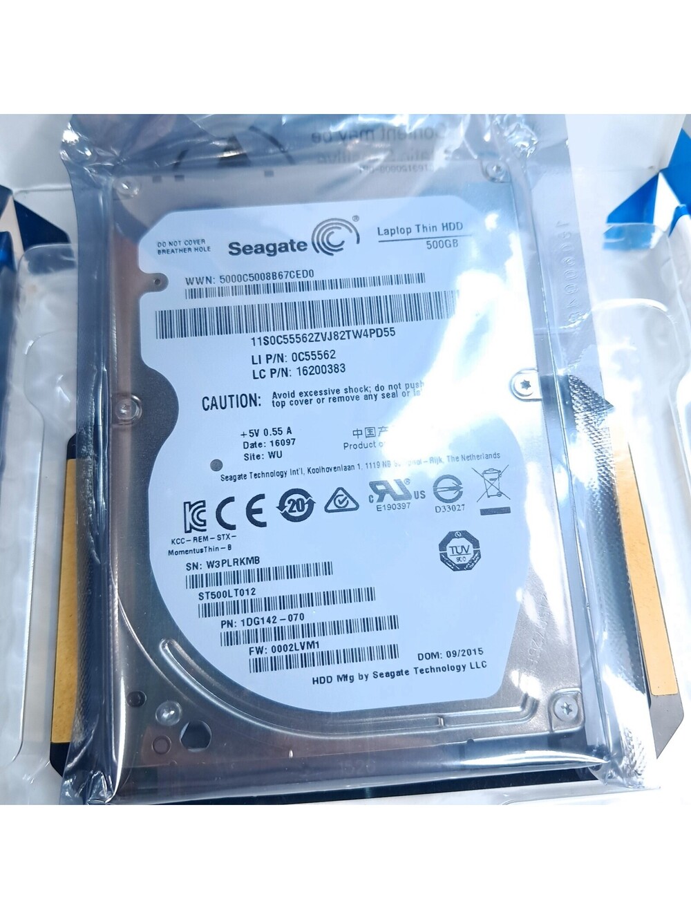Lenovo Seagate Laptop Thin HDD 500Gb Sata 2.5" Hard Drive ST500LT012 0C55562